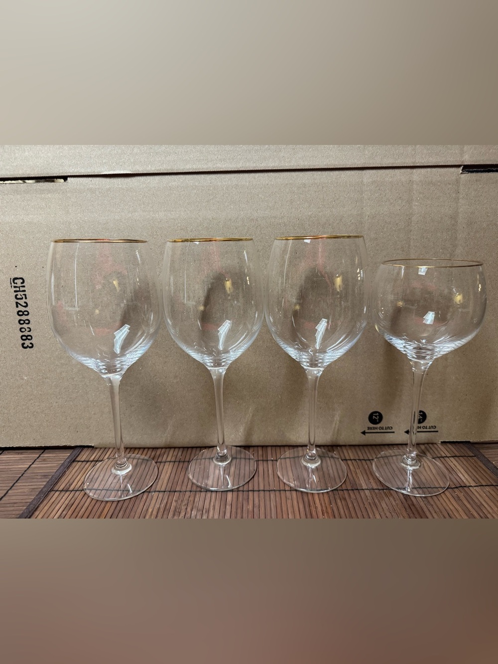 Lenox Eternal Gold Signature All Purpose Beverage & Wine Glass 4 Pcs